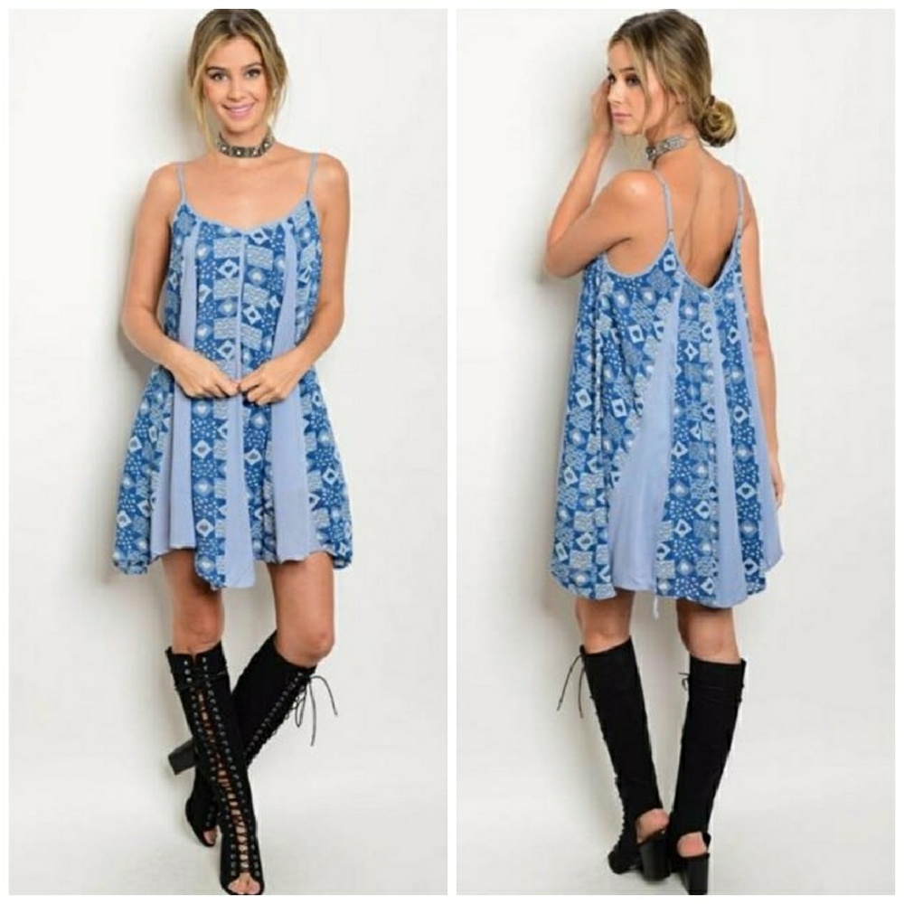 ✨ Chambray Oversized Tunic Dress